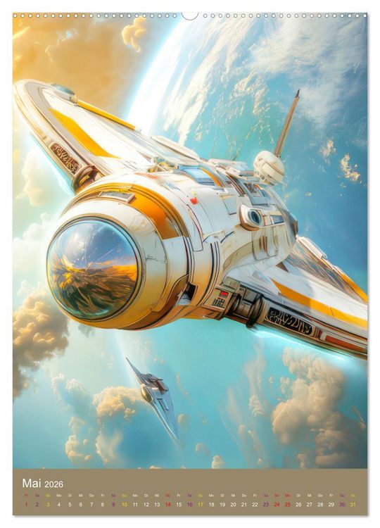 Produktbild: Science-Fiction Zukunftsvisionen (hochwertiger Premium Wandkalender 2026 DIN A2 hoch), Kunstdruck in Hochglanz