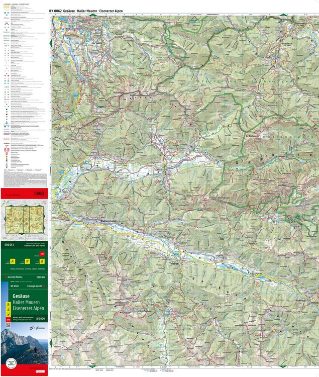 Produktbild: freytag & berndt Wanderkarte WK 0062 Ges&auml;use, Haller Mauern - Eisenerzer Alpen 1:50.000