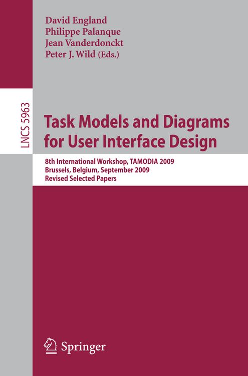 Produktbild: Task Models and Diagrams for User Interface Design