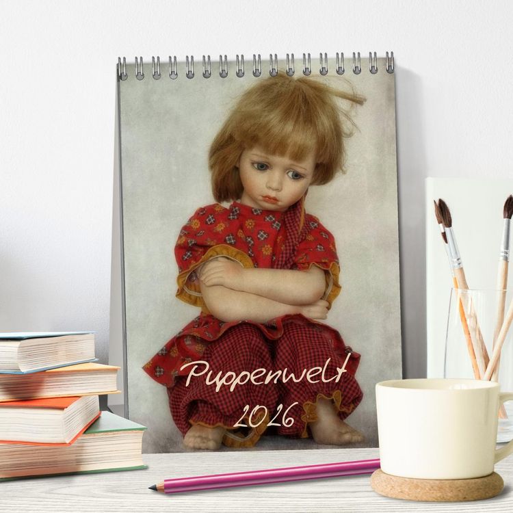 Produktbild: Puppenwelt 2026 (Tischkalender 2026 DIN A5 hoch), CALVENDO Monatskalender