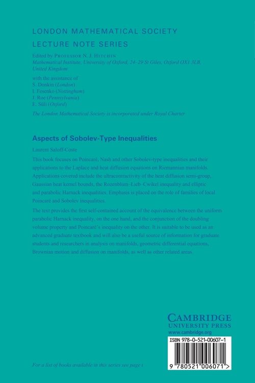 Produktbild: Aspects of Sobolev-Type Inequalities