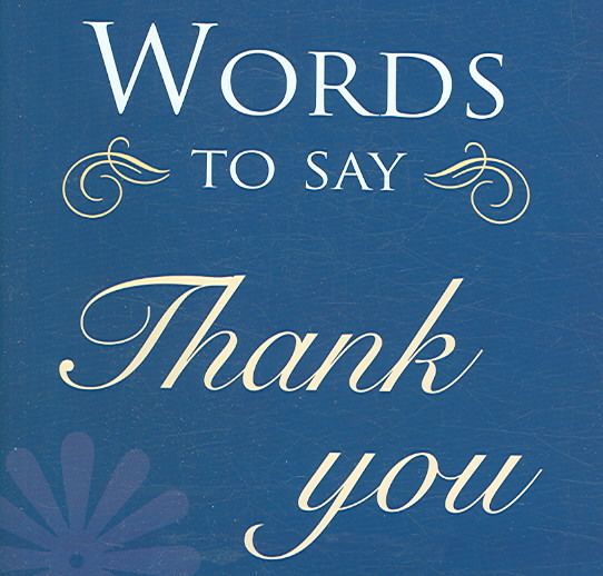 Produktbild: Words to Say Thank You
