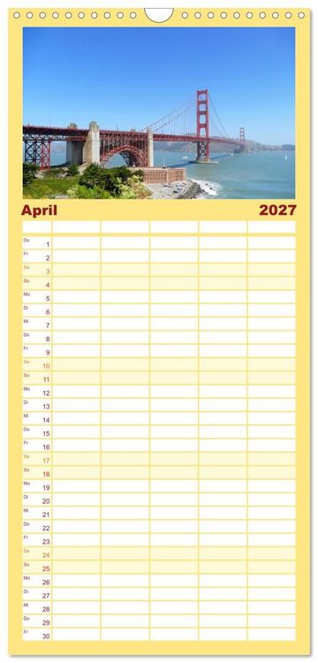 Produktbild: Familienplaner 2027 - Discover the West mit 5 Spalten (Wandkalender, 21 x 45 cm) CALVENDO