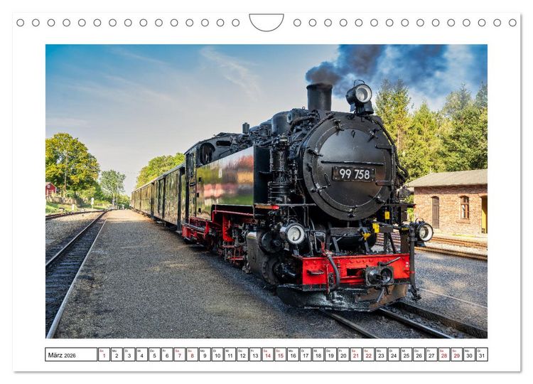 Produktbild: Von Bad Muskau zur Rakotzbr&uuml;cke ins Zittauer Gebirge (Wandkalender 2026 DIN A4 quer), CALVENDO Monatskalender