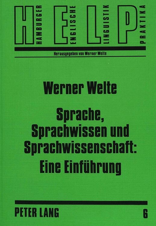 Produktbild: Sprache, Sprachwissen und Sprachwissenschaft: Eine Einf&uuml;hrung