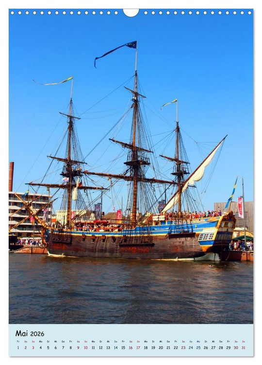 Produktbild: Sail - Impressionen aus Bremerhaven (Wandkalender 2026 DIN A3 hoch), CALVENDO Monatskalender