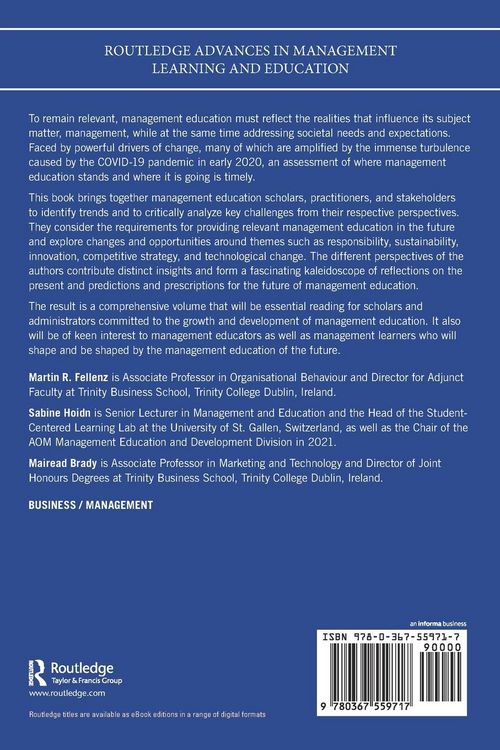 Produktbild: The Future of Management Education