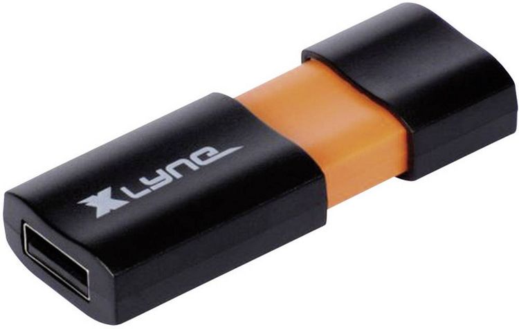 Produktbild: Xlyne Wave USB-Stick 64 GB Schwarz, Orange 7164000 USB-A (USB 2.0)