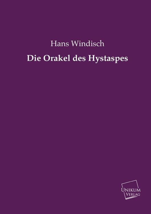 Produktbild: Windisch, H: Orakel des Hystaspes