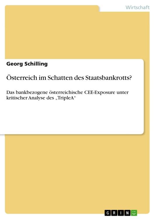Produktbild: &Ouml;sterreich im Schatten des Staatsbankrotts?