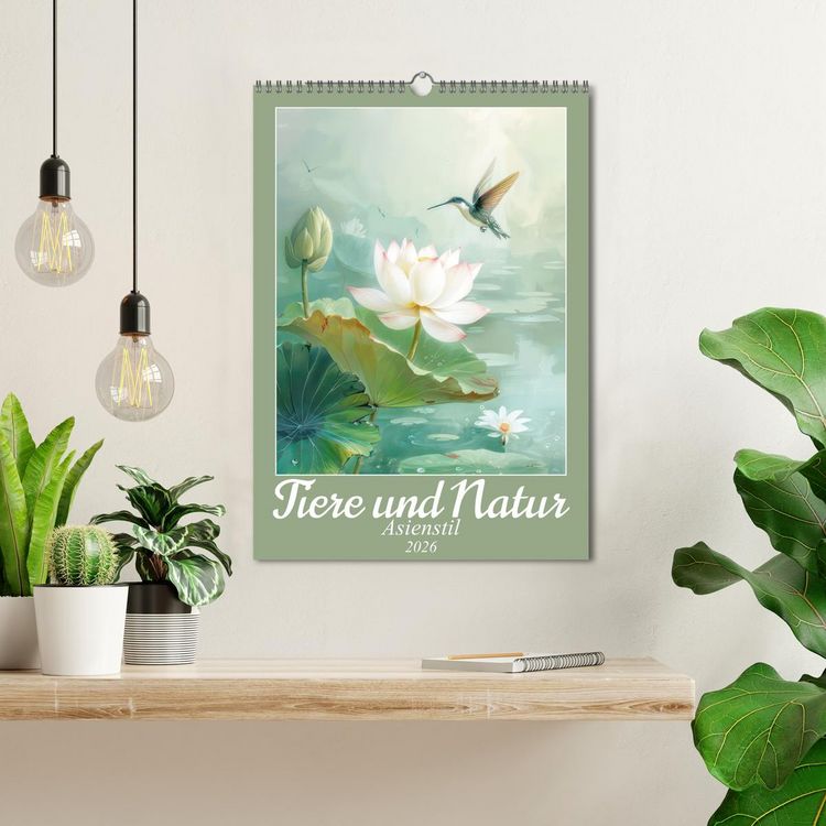 Produktbild: Tiere und Natur - Asienstil (Wandkalender 2026 DIN A3 hoch), CALVENDO Monatskalender