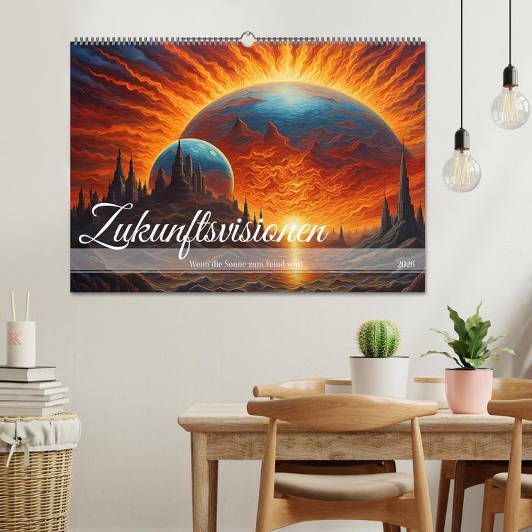 Produktbild: Zukunftsvisionen Wenn die Sonne zum Feind wird (Wandkalender 2026 DIN A2 quer), CALVENDO Monatskalender