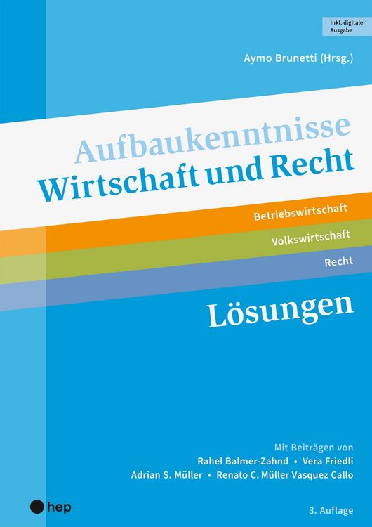 Produktbild: Aufbaukenntnisse Wirtschaft und Recht L&ouml;sungen (Print inkl. digitaler Ausgabe, Neuauflage 2026)