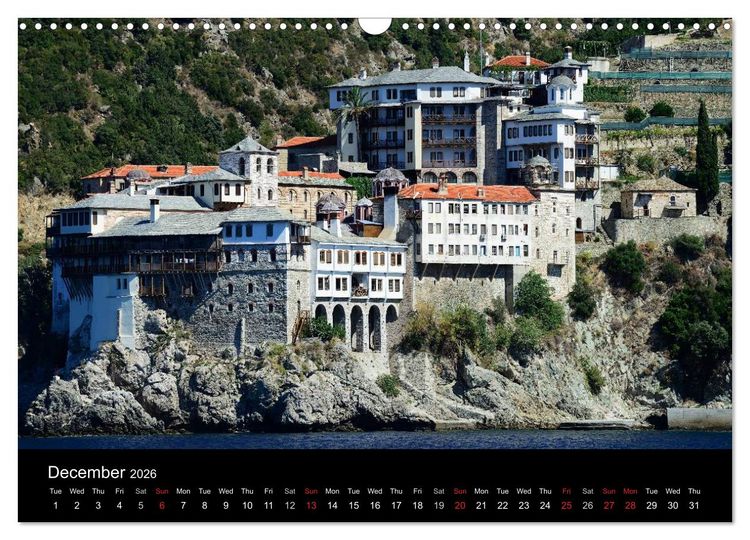 Produktbild: Chalkidiki: Kassandra, Sithonia, Athos (Wall Calendar 2026 DIN A3 landscape), CALVENDO 12 Month Wall Calendar