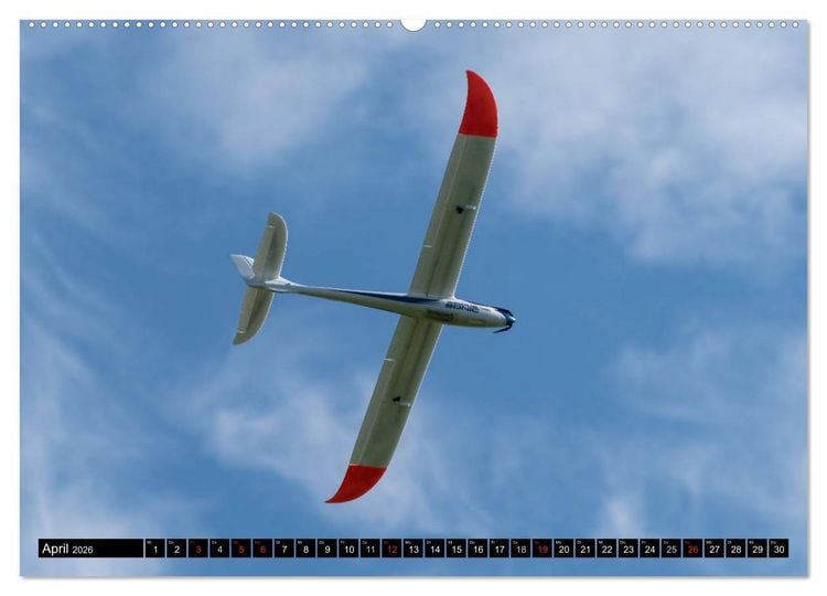 Produktbild: Modellflugkalender 2026 (hochwertiger Premium Wandkalender 2026 DIN A2 quer), Kunstdruck in Hochglanz