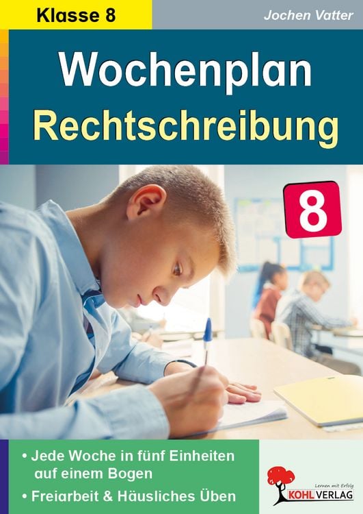 Produktbild: Wochenplan Rechtschreibung / Klasse 8