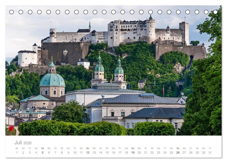Produktbild: &Ouml;sterreich Rundreise (Tischkalender 2026 DIN A5 quer), CALVENDO Monatskalender