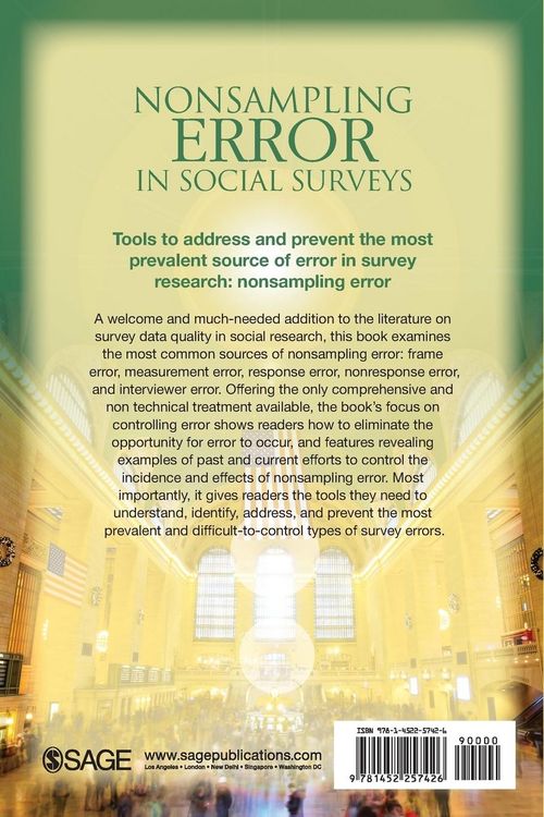 Produktbild: Nonsampling Error in Social Surveys
