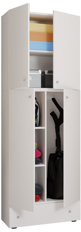 Produktbild: Holz Besenschrank Staubsauger Putzschrank Lona S