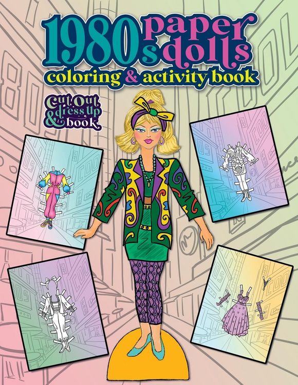 Produktbild: 1980s Paper Dolls Coloring and Activity Book