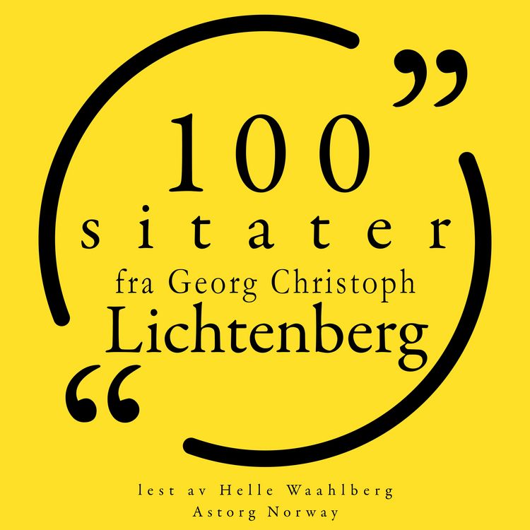 Produktbild: 100 sitater fra Georg-Christoph Lichtenberg