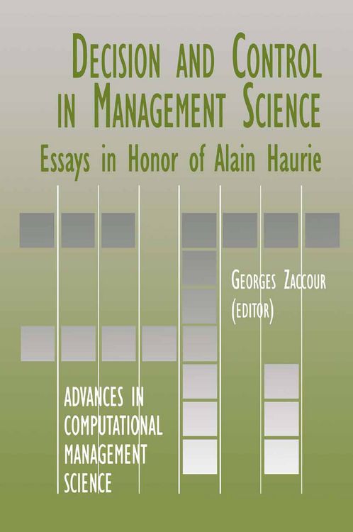 Produktbild: Decision & Control in Management Science