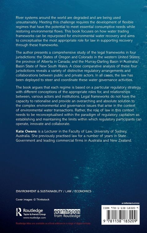 Produktbild: Environmental Water Markets and Regulation