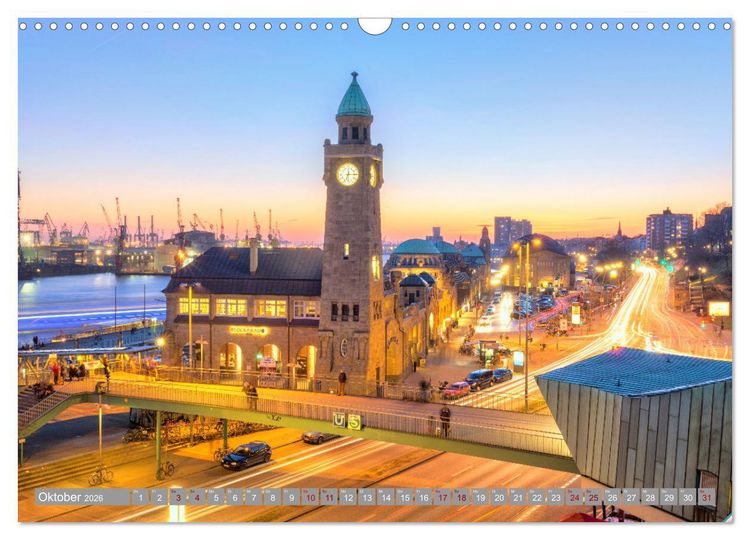 Produktbild: HAMBURG - Maritime Metropole (Wandkalender 2026 DIN A3 quer), CALVENDO Monatskalender