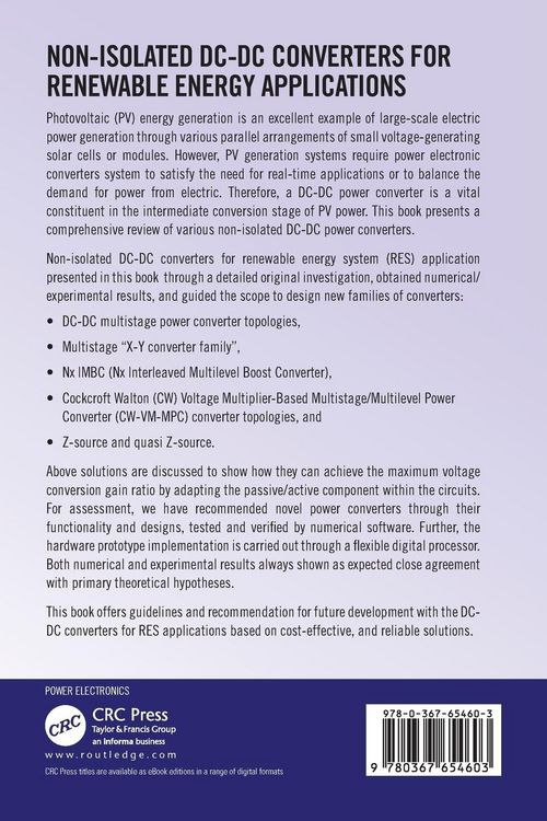 Produktbild: Non-Isolated DC-DC Converters for Renewable Energy Applications