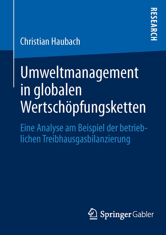 Produktbild: Umweltmanagement in globalen Wertsch&ouml;pfungsketten
