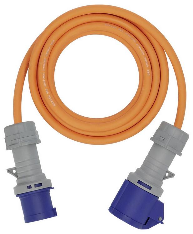 Produktbild: Brennenstuhl 1167650405 Strom Camping-CEE-Verl&auml;ngerungskabel Blau, Grau, Orange 5 m H07RN-F 3G 2,5 mm&sup2;
