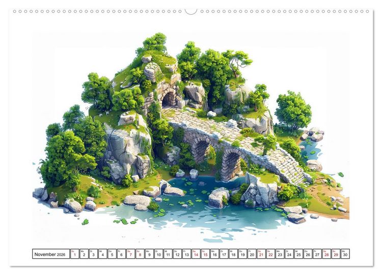 Produktbild: Mit den Augen spazieren gehen (Wandkalender 2026 DIN A2 quer), CALVENDO Monatskalender