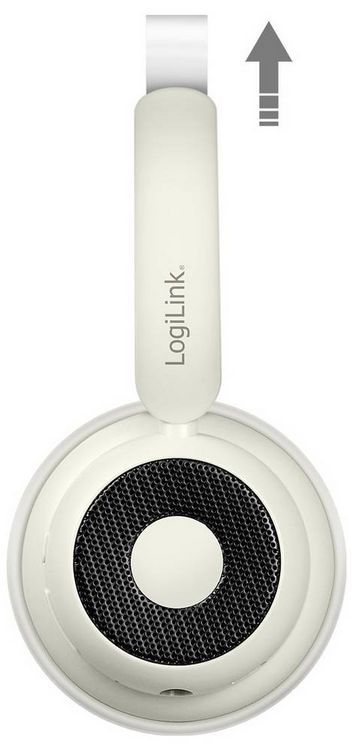 Produktbild: LogiLink BT0072S Over Ear Kopfh&ouml;rer Bluetooth&reg; Creme