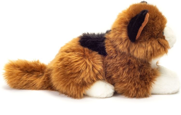 Teddy-Hermann - Glückskatze liegend, 20 cm
