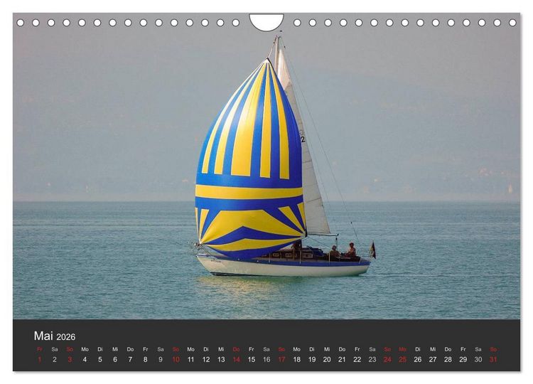 Produktbild: Segelboote auf dem Bodensee (Wandkalender 2026 DIN A4 quer), CALVENDO Monatskalender