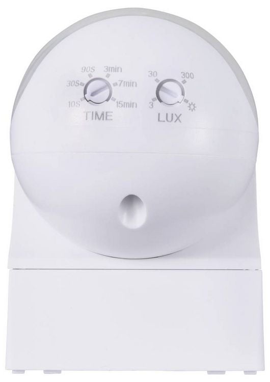 Produktbild: Sygonix SY-6118230 wandh&auml;ngend, Aufputz PIR-Bewegungsmelder 180&deg; Relais Wei&szlig; IP44