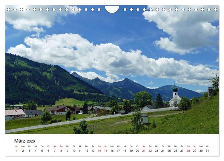 Produktbild: Wundersch&ouml;ne Landschaften in den Alpen (Wandkalender 2026 DIN A4 quer), CALVENDO Monatskalender