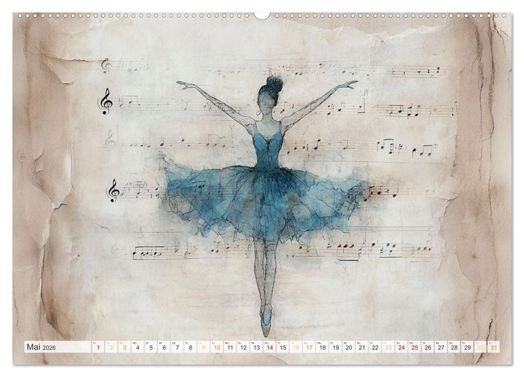 Produktbild: Im Pas de Deux mit der Stille (Wandkalender 2026 DIN A2 quer), CALVENDO Monatskalender