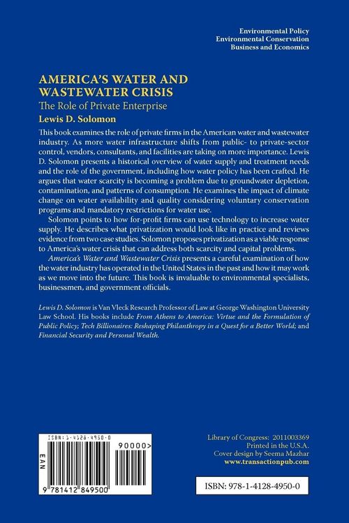 Produktbild: America's Water and Wastewater Crisis