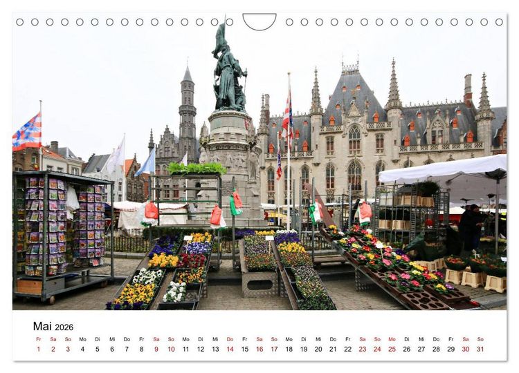 Produktbild: Br&uuml;gge - Eine mittelalterliche Stadt (Wandkalender 2026 DIN A4 quer), CALVENDO Monatskalender