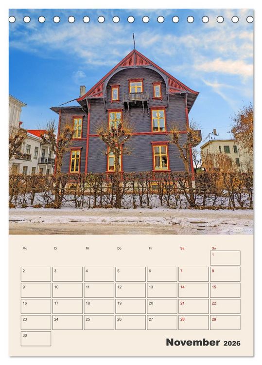 Produktbild: Winterliches Oslo - Terminplaner (Tischkalender 2026 DIN A5 hoch), CALVENDO Monatskalender