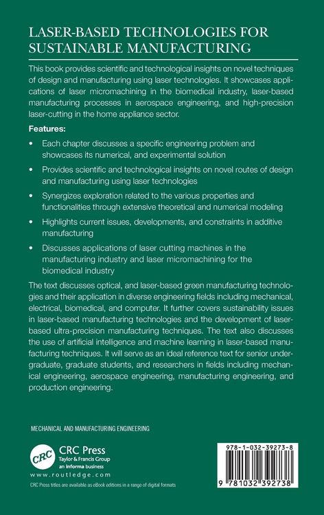 Produktbild: Laser-based Technologies for Sustainable Manufacturing