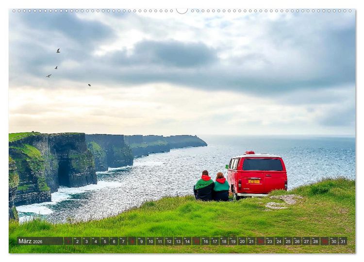 Produktbild: Abenteuer Wildcamping - Mit dem Camper um die Welt (hochwertiger Premium Wandkalender 2026 DIN A2 quer), Kunstdruck in Hochglanz