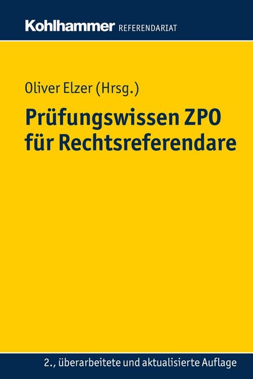 Bild vom Artikel Prüfungswissen ZPO für Rechtsreferendare vom Autor Oliver Elzer