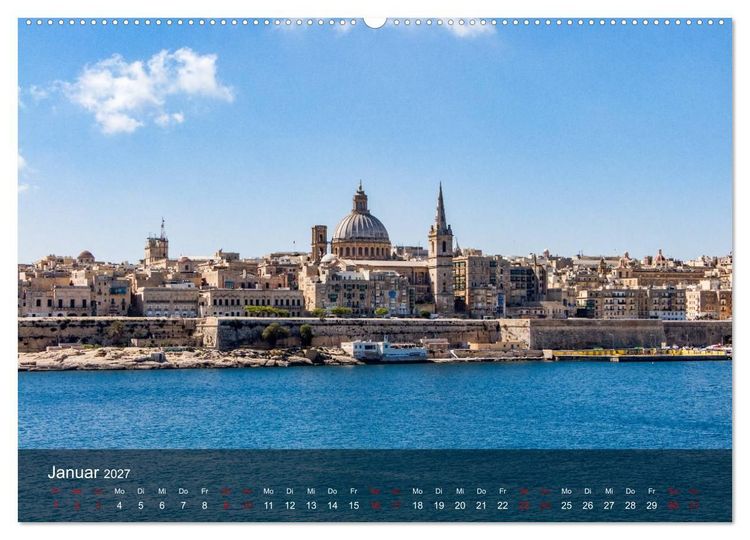 Produktbild: Malta entdecken Malta, Gozo, Comino (hochwertiger Premium Wandkalender 2027 DIN A2 quer), Kunstdruck in Hochglanz