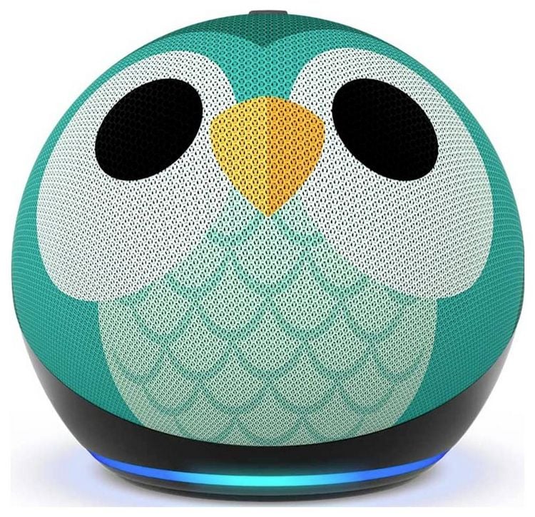 Produktbild: Amazon echo Dot Kids (5. Generation) Eulen Design Sprachassistent Mehrfarbig