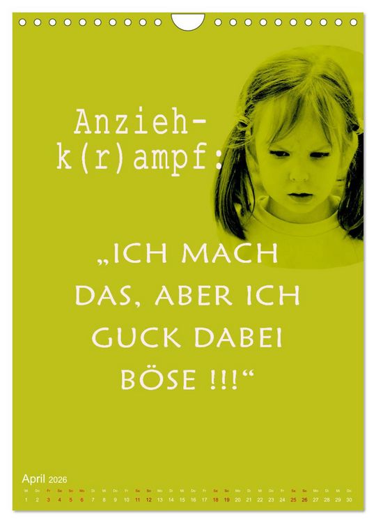 Produktbild: Willkommen im Familienalltag (Wandkalender 2026 DIN A4 hoch), CALVENDO Monatskalender