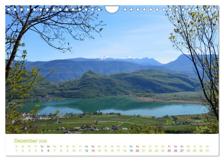 Produktbild: Der Kalterer See - Sch&ouml;nheit in S&uuml;dtirols S&uuml;den (Wandkalender 2026 DIN A4 quer), CALVENDO Monatskalender