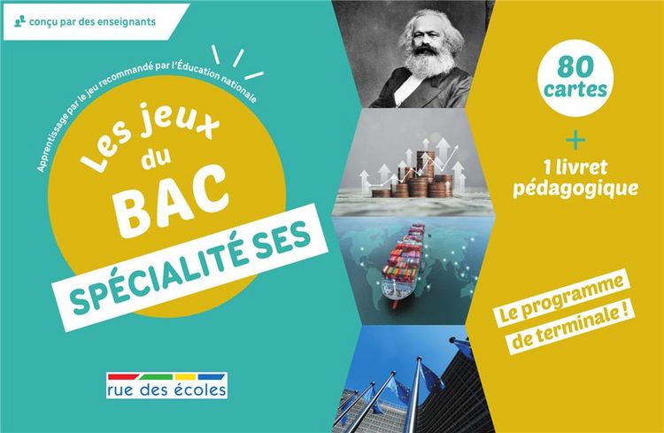 Produktbild: Les Jeux du Bac - Specialite ses - 80 Cartes + 1 Livret Pedagogique