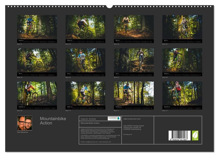 Produktbild: Mountainbike Action (hochwertiger Premium Wandkalender 2026 DIN A2 quer), Kunstdruck in Hochglanz